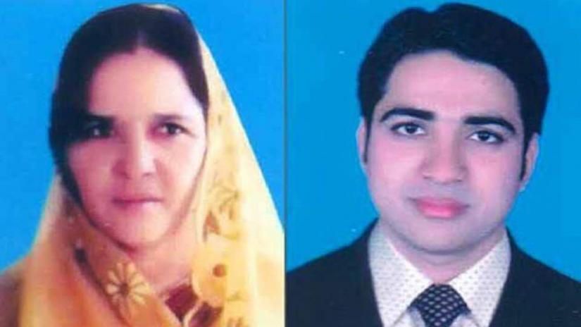 Combination of file photos show Aklima Begum and Jahid Hassan.