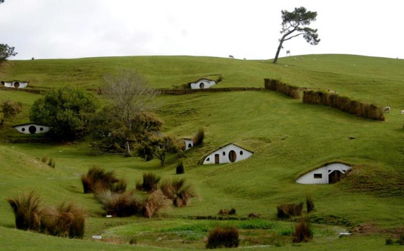 FILE PHOTO: The remains of the Hobbiton movie set from the film the Lord of the Rings at the town of Matamata in the North Island of New Zealand, September 2007. AAP Image via REUTERS