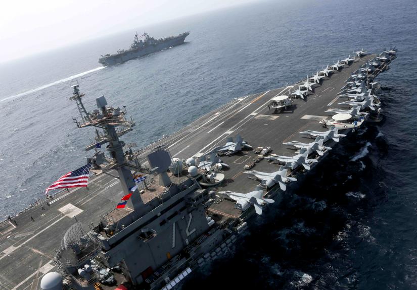 US Naval aircraft carrier in the Persian Gulf REUTERS/File Photo