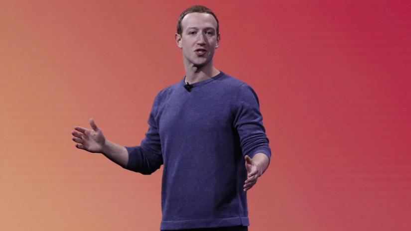 FILE PHOTO: Facebook CEO Mark Zuckerberg makes his keynote speech during Facebook Inc`s annual F8 developers conference in San Jose, California, US, Apr 30, 2019. REUTERS