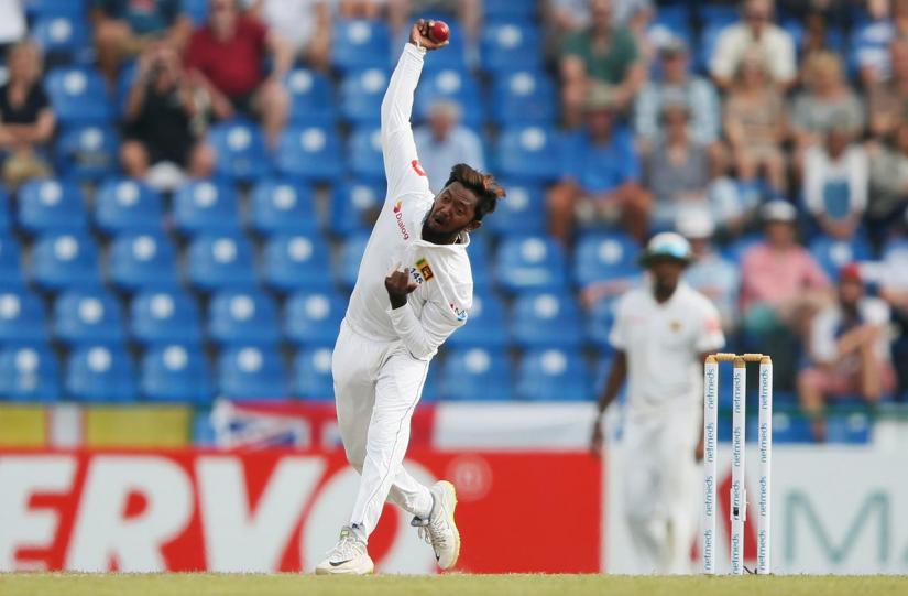 Cricket - England v Sri Lanka, Second Test - Pallekele, Sri Lanka - Nov 14, 2018. Sri Lanka`s Akila Dananjaya bowls. REUTERS/FILE PHOTO
