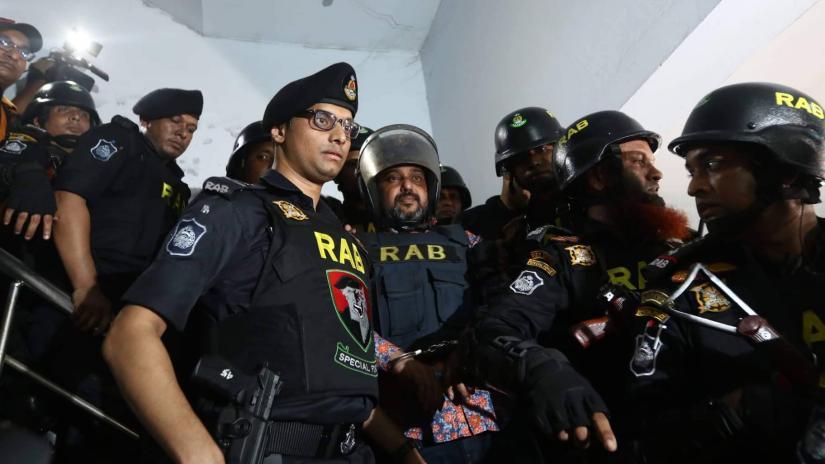 Rapid Action Battalion (RAB) arrested Ismail Hossain Chowdhury Samrat on Oct 6. FILE PHOTO/Sazzad Hossain