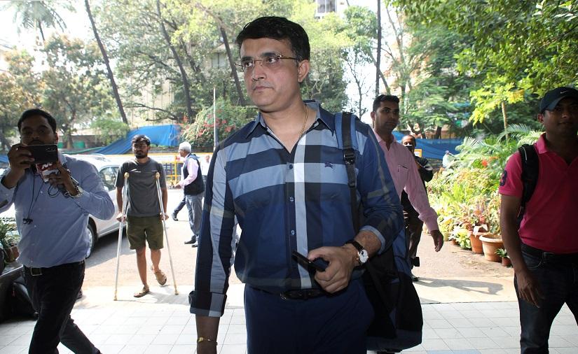 Former Indian cricketer Sourav Ganguly arrives to file his nomination for the president`s post of BCCI (Board Of Control for Cricket in India) at the BCCI headquarters in Mumbai, India, Oct 14, 2019. REUTERS