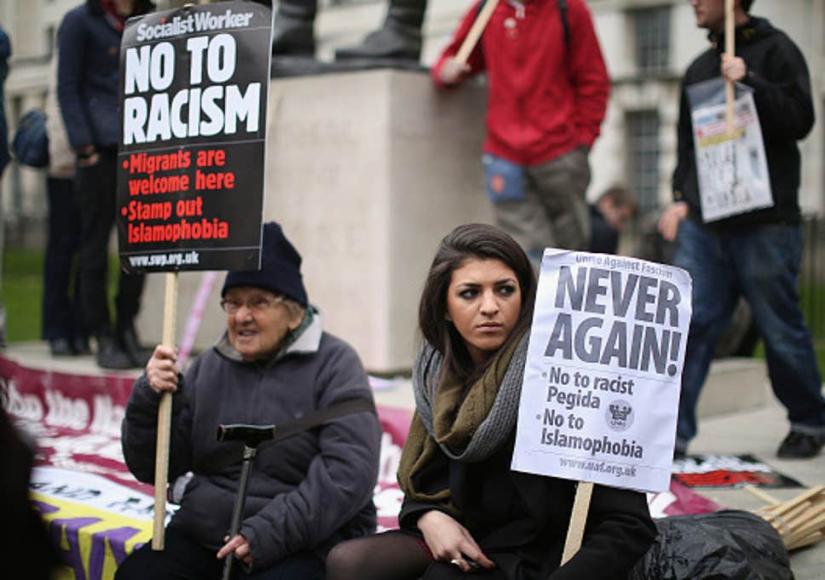 Racism protest rally