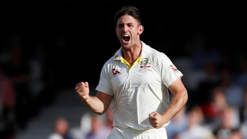 Australia`s Mitchell Marsh celebrates taking the wicket of England`s Jonny Bairstow Action Images via Reuters/Paul Childs/File Photo