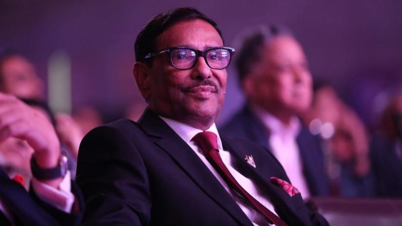 Road Transport Minister and Awami League General Secretary Obaidul Quader is seen  during the Miss Universe Bangladesh progamme in Dhaka on Wednesday (Oct 23). MAHMUD HOSSAIN OPU/File Photo