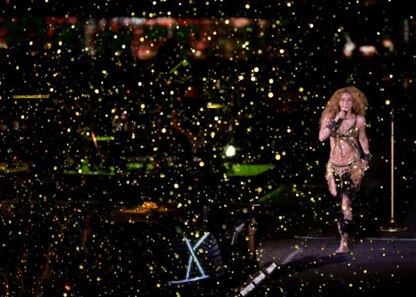 FILE PHOTO: Colombian singer Shakira performs in the opening of the Cedars International Festival In Bcharre, Lebanon July 13,2018.REUTERS