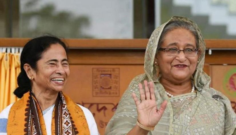 File photo shows Bangladesh Prime Minister Sheikh Hasina and Mamata Banerjee, the chief minister of the Indian state of West Bengal.