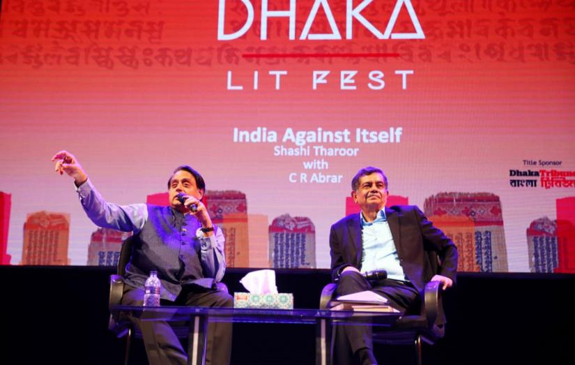 Shashi Tharoor at a Dhaka Lit Fest 2019 panel on Nov 9, 2019. Mehedi Hasan