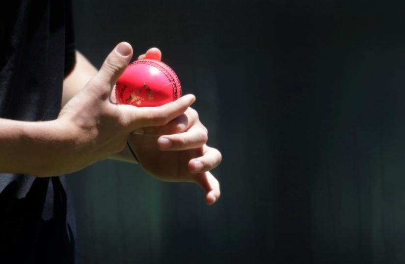 Cricket - Australia v South Africa - Third Test cricket match - Adelaide Oval, Adelaide, Australia - 23/11/16. A pink cricket ball is used during a training session for the Australian team in Adelaide. REUTERS/File Photo