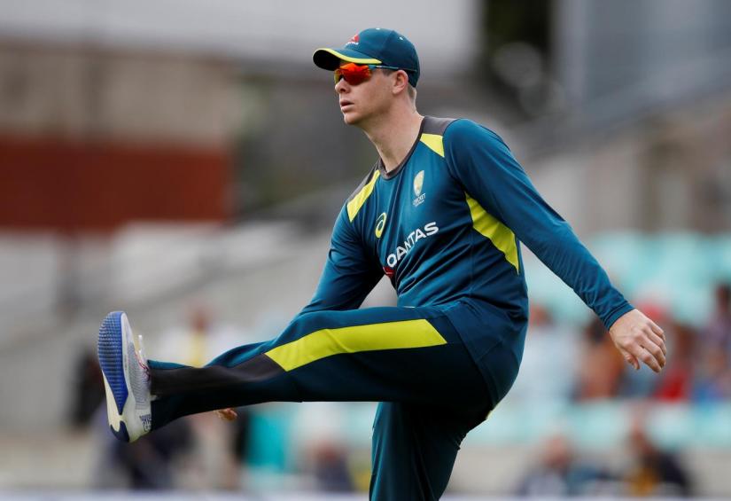 FILE PHOTO: Cricket - Ashes 2019 - Fifth Test - England v Australia - Kia Oval, London, Britain - September 12, 2019 Australia`s Steve Smith during the warm up before the start of play Action Images via Reuters