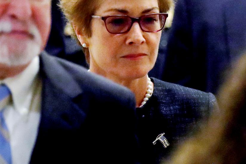 Former U.S. ambassador to Ukraine Marie Yovanovitch arrives to testify in the U.S. House of Representatives impeachment inquiry into U.S. President Trump on Capitol Hill in Washington, U.S., October 11, 2019. REUTERS/File Photo