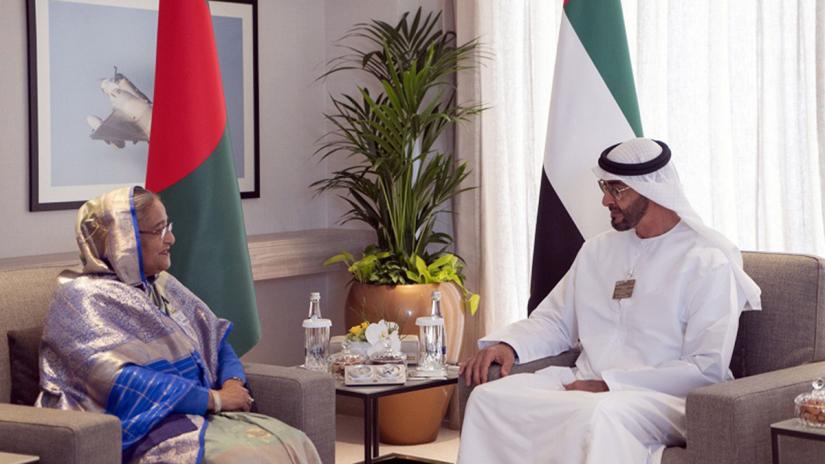 Crown Prince of Abu Dhabi and Deputy Supreme Commander of the UAE Armed Forces, Sheikh Mohamed bin Zayed Al Nahyan gave the hint while paying a courtesy call on Bangladesh Prime Minister Sheikh Hasina at Dubai on the side lines of the Dubai Air Show, 2019 at the Dubai World Central (DWC). PID