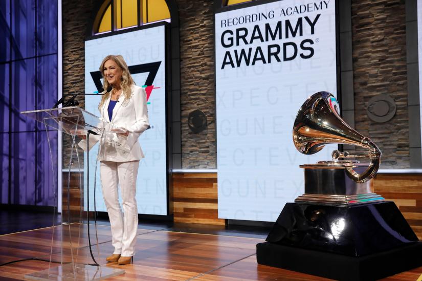 The Recording Academy CEO Deborah Dugan announces nominations for the 2020 Grammy Awards at a news conference in Manhattan, New York, U.S. November 20, 2019. REUTERS