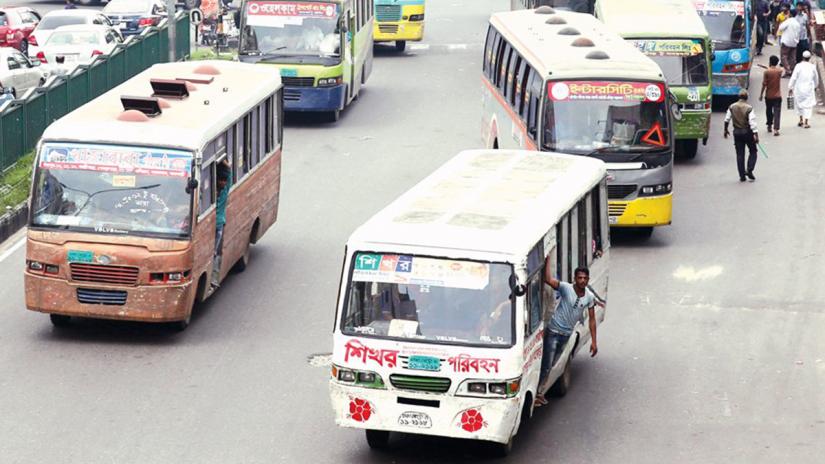 Public Transport in Dhaka. File Photo