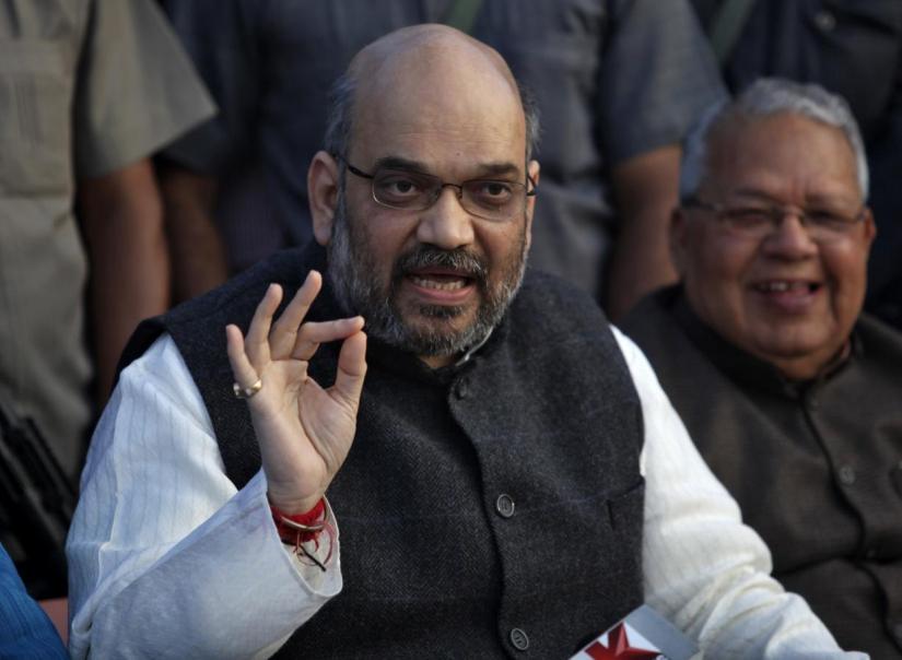 File photo: Amit Shah, a leader of India`s main opposition Bharatiya Janata Party (BJP), speaks during a news conference in the northern Indian city of Lucknow March 1, 2014. REUTERS FILE PHOTO