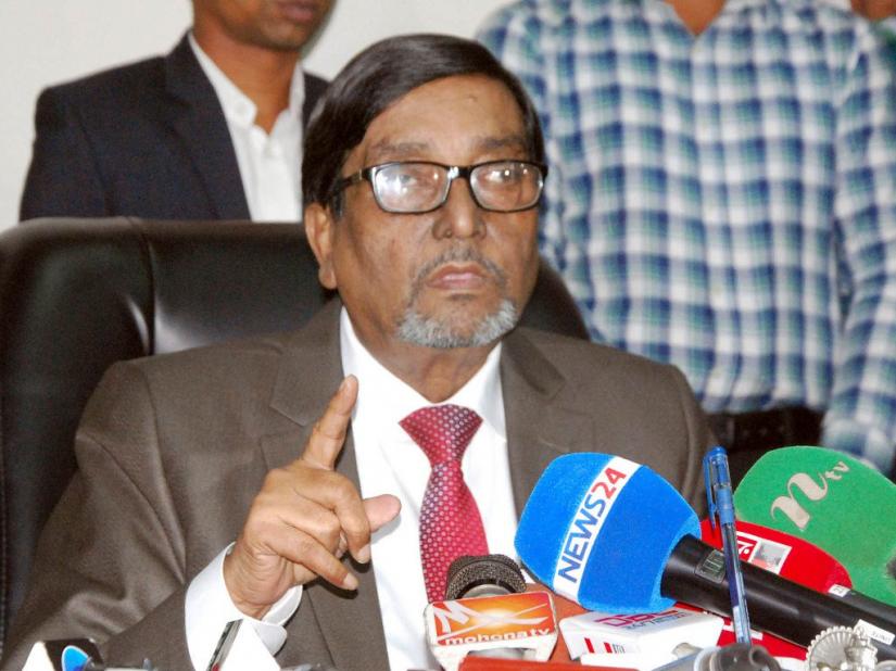 Election Commissioner Mahbub Talukder speaks to the press at his office in the Election Commission Secretariat on Dec 17, 2018. FILE PHOTO/Focus Bangla