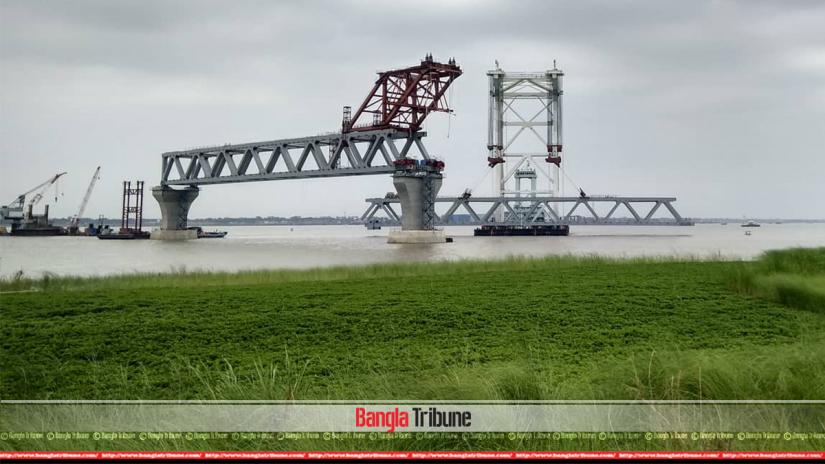 The 13th span of the 6.15-kilometre long Padma Multipurpose Bridge has been installed at Mawa point on Saturday (May 25).