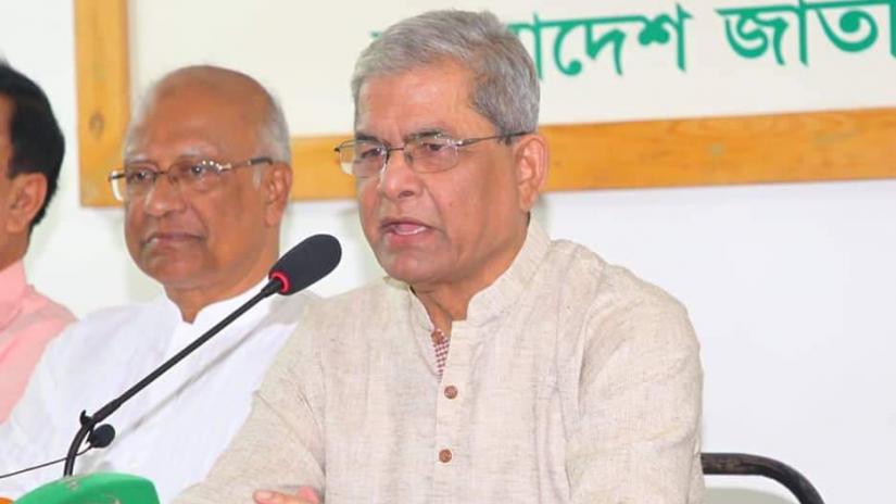 BNP Secretary General Mirza Fakhrul Islam Alamgir speaks at a post-budget media briefing at the party chief Khaleda Zia’s Gulsha office in Dhaka on Friday (Jun 14). FILE PHOTO 