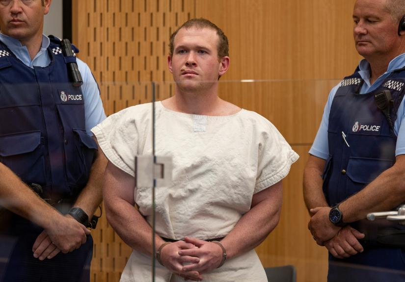 Brenton Tarrant, charged for murder in relation to the mosque attacks, is seen in the dock during his appearance in the Christchurch District Court, New Zealand March 16, 2019. New Zealand Herald/Pool via REUTERS/File Photo