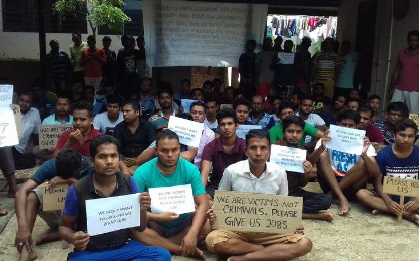 File photo shows Bangladeshi trafficking victims in Vanuatu