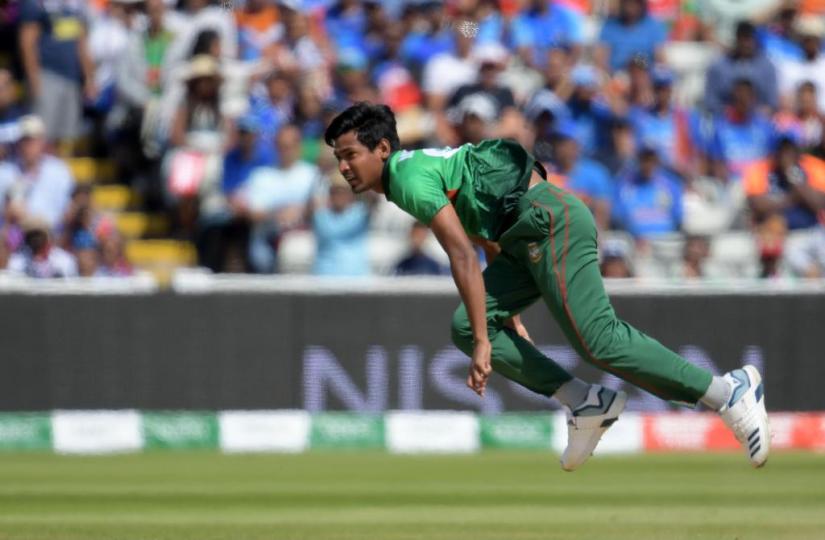 Cricket - ICC Cricket World Cup - Bangladesh v India - Edgbaston, Birmingham, Britain - July 2, 2019 Bangladesh`s Mustafizur Rahman in action. ICC/File Photo