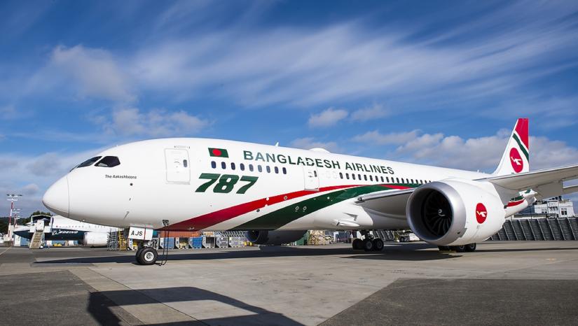 File Photo show the first Biman Bangladesh Airlines`Dreamliner Boeing 787-8, Akash Beena