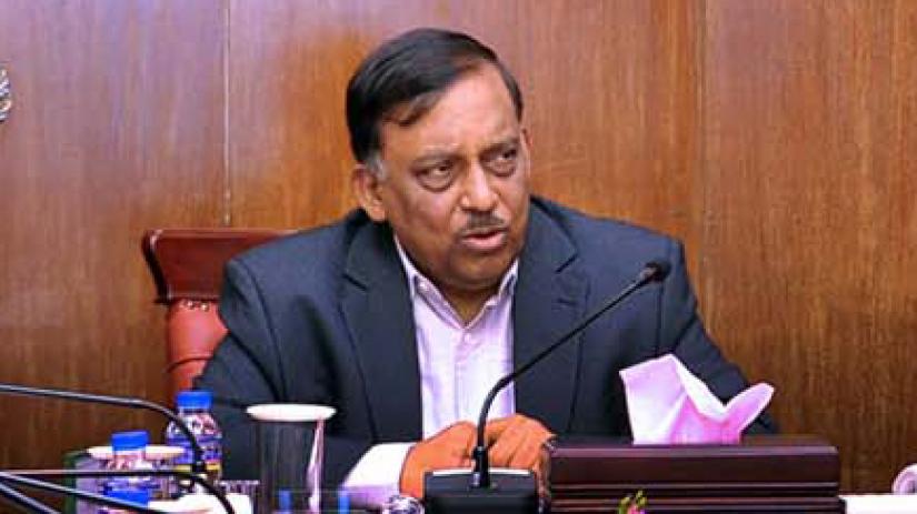 File Photo: Home Minister Asaduzzaman Khan chaired a meeting on law and order on the imminent occasion of the National Mourning Day at his ministry conference room in Dhaka on Jul 28, 2019. PID