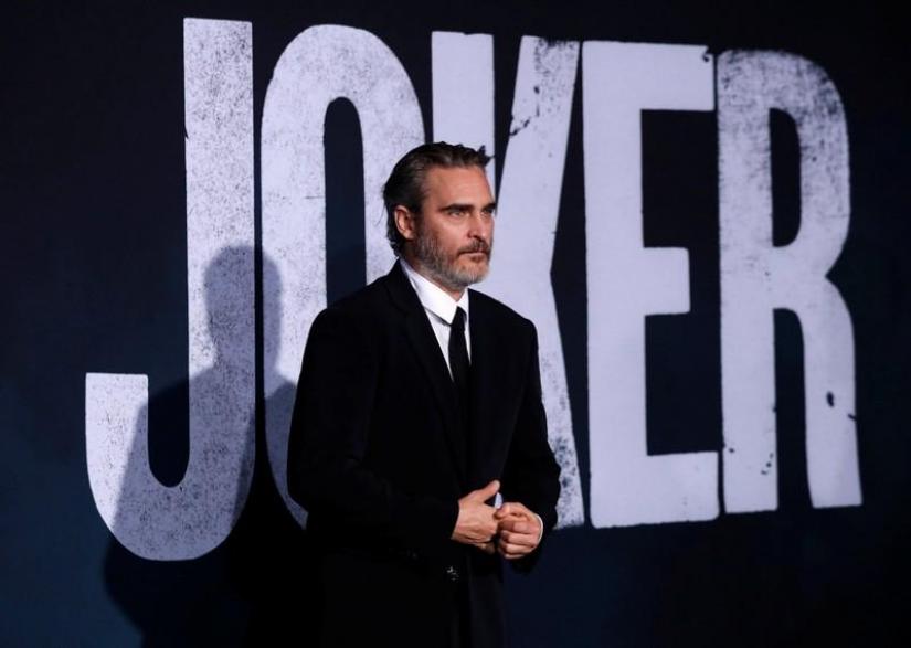 Joaquin Phoenix attends the premiere for the film `Joker` in Los Angeles, California, US, Sept 28, 2019. REUTERS