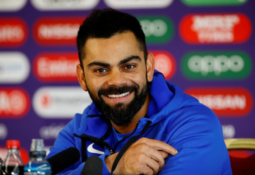 Cricket - ICC Cricket World Cup Semi Final - India Press Conference - Old Trafford, Manchester, Britain - July 8, 2019 India`s Virat Kohli during the press conference Action Images via Reuters/File Photo