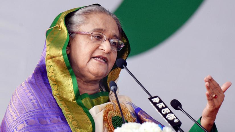 File Photo: Prime Minister Sheikh Hasina was addressing the triennial council of her party`s Dhaka Metropolitan North and South units at the historic Suhrawardy Udyan in Dhaka on Saturday (Nov 30). FOCUS BANGLA