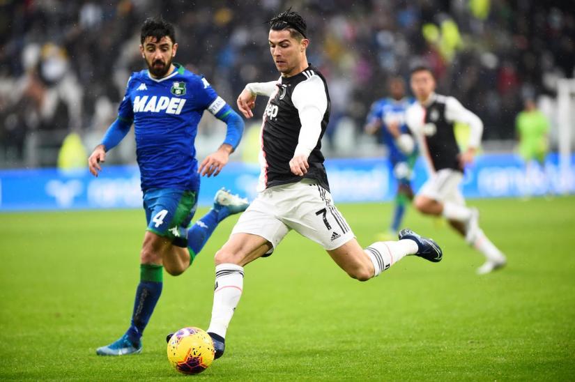 Soccer Football - Serie A - Juventus v U.S Sassuolo - Allianz Stadium, Turin, Italy - Dec 1, 2019 Juventus` Cristiano Ronaldo in action REUTERS