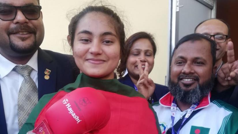 Humaira Akther Antara earned Bangladesh its fourth gold medal at the 13th South Asian Games in Kathmandu on Monday (Dec 3).