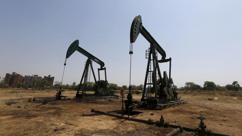 Oil and Natural Gas Corp`s (ONGC) wells are pictured in an oil field on the outskirts of Ahmedabad, India, March 16, 2016. REUTERS/File Photo