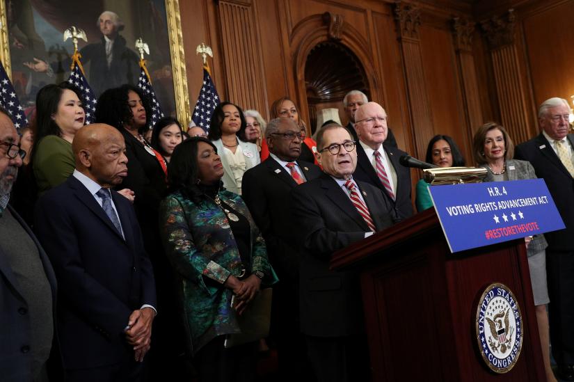 U.S. House Judiciary Committee Chairman Jerrold Nadler (D-NY) speaks at a news conference ahead of a vote on the Voting Rights Advancement Act, on Capitol Hill in Washington, U.S., December 6, 2019. REUTERS