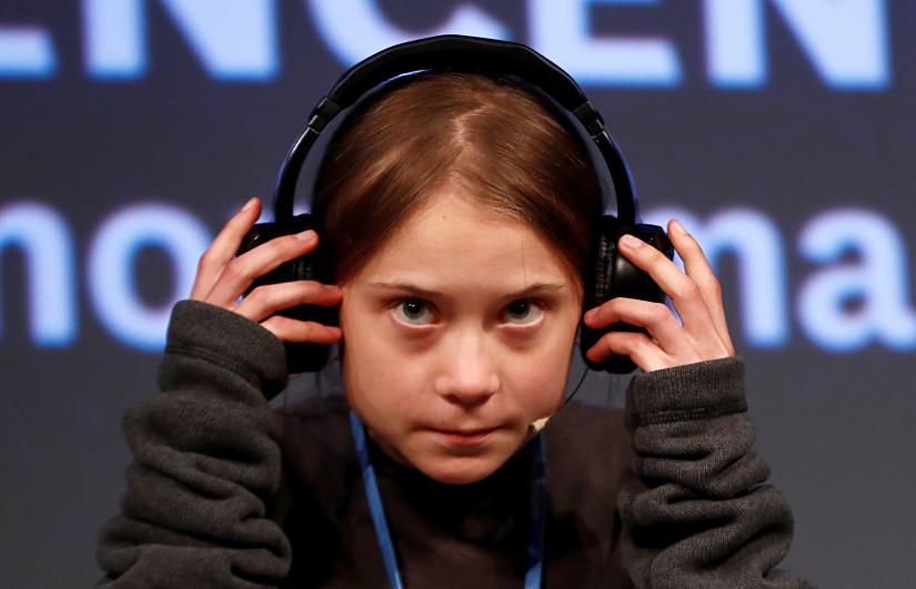 Climate change activist Greta Thunberg attends a news conference, before a climate change protest march, as COP25 climate summit is held in Madrid, Spain, December 6, 2019. REUTERS