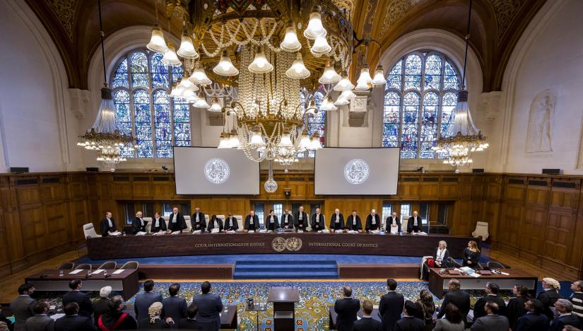 A general view of a public hearing at the International Court of Justice at The Hague, Netherlands, Dec 2, 2019. PHOTO/icj-cij.org