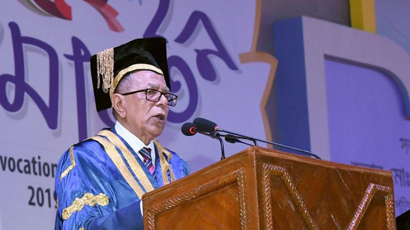 President M Abdul Hamid was addressing the 52th Convocation of Dhaka University (DU) on Monday (Dec 9). PID