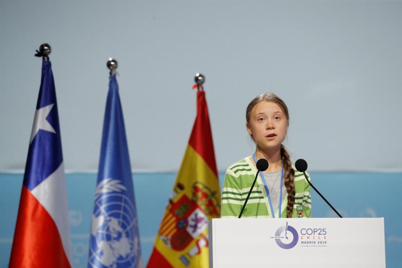 Climate change activist Greta Thunberg speaks at the High-Level event on Climate Emergency during the U.N. Climate Change Conference (COP25) in Madrid, Spain December 11, 2019. REUTERS/File Photo