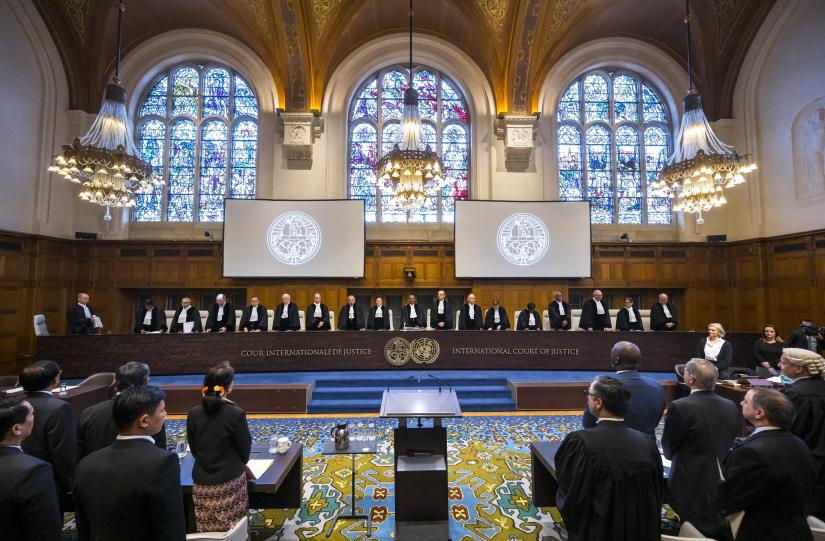 Court hearings in case against Myanmar on alleged genocide of Rohingya, at the ICJ in The Hague.ICJ.