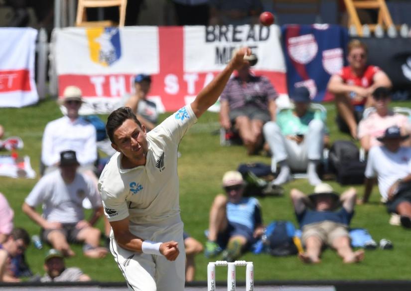 Cricket - New Zealand v England - First Test - Bay Oval, Mount Maunganui, New Zealand - Nov 22, 2019 New Zealand`s Trent Boult in action REUTERS