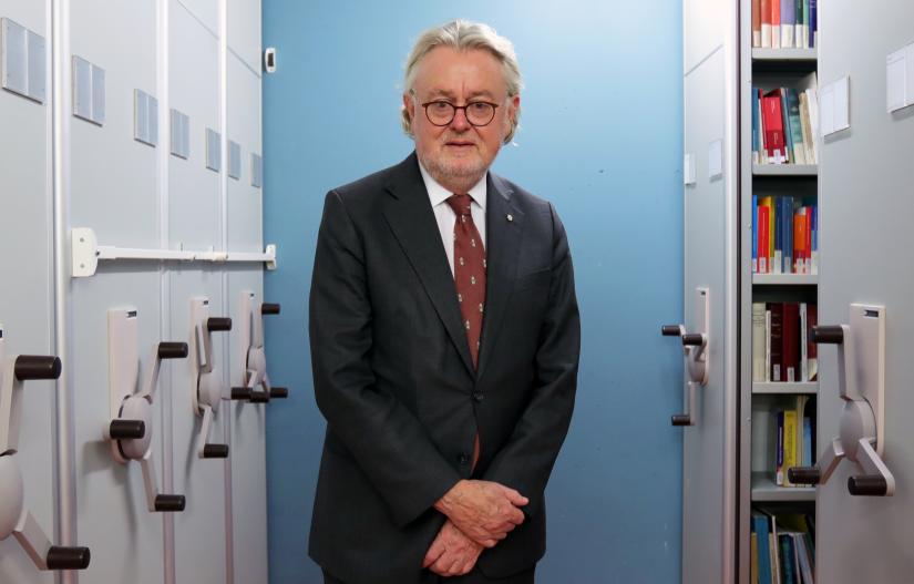 William Schabas, a Canadian attorney defending Myanmar against genocide charges at the U.N.`s International Court of Justice (ICJ), poses for a photo before an interview with Reuters in The Hague, Netherlands December 12, 2019. REUTERS