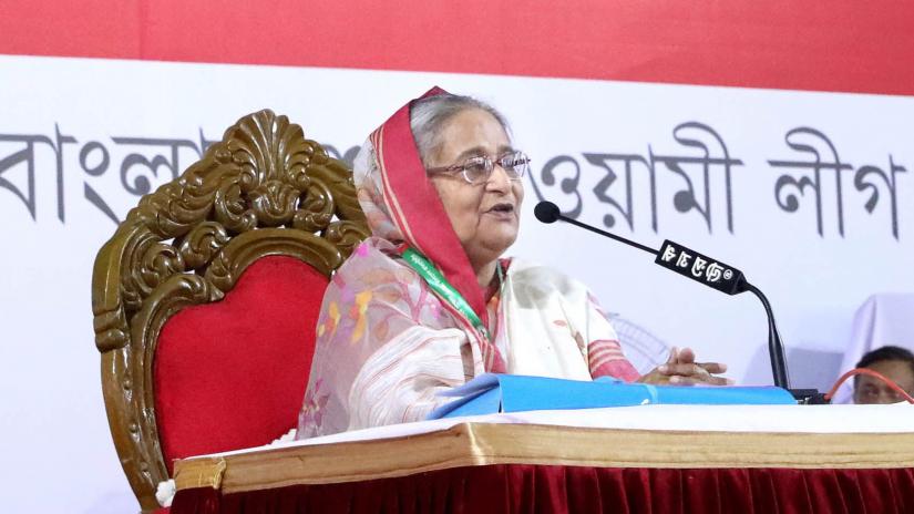 Sheikh Hasina got re-elected AL President and Quader General Secretary on Dec 21, 2019. Focus Bangla