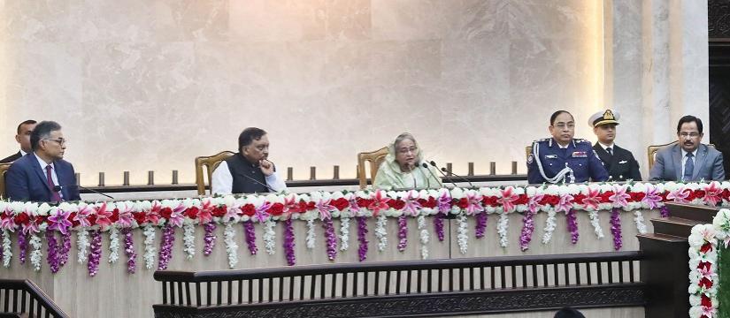 Prime Minister Sheikh Hasina was addressing senior police officers at Shapla Hall of the Prime Minister’s Office (PMO) on the occasion of the Police Week-2020 on Monday (Jan 6). FOCUS BANGLA