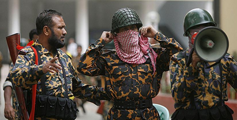 The mutiny by some members of the then Bangladesh Rifles (BDR) had started in the Pilkhana headquarters of the border guards in the capital Dhaka on Feb 25, 2009 and ended the following day. As many as 74 people, including 57 army officers were killed. REUTERS/File Photo