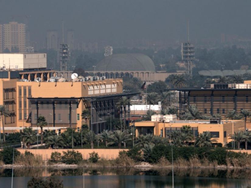 A general view of the US Embassy at the Green zone in Baghdad, Iraq Jan 7, 2020. REUTERS