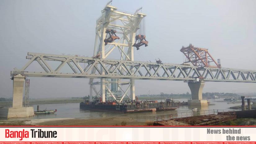 The 21st span of the Padma Bridge has been installed on Tuesday (Jan 14).