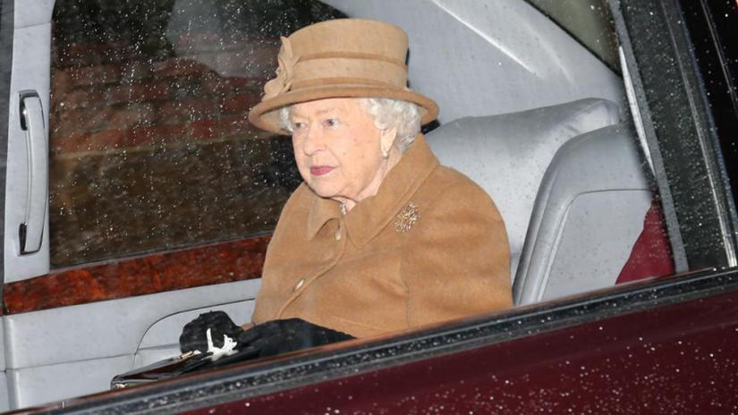 Britain`s Queen Elizabeth departs from St Mary Magdalene`s church on the Sandringham estate in eastern England, Britain Jan 12, 2020. REUTERS