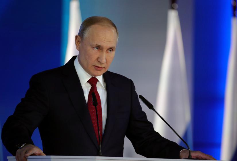 Russian President Vladimir Putin delivers his annual address to the Federal Assembly in Moscow, Russia January 15, 2020. Reuters