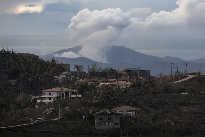 The Taal Volcano continues to spew ash as seen from Tagaytay, Philippines, Jan 17, 2020. REUTERS